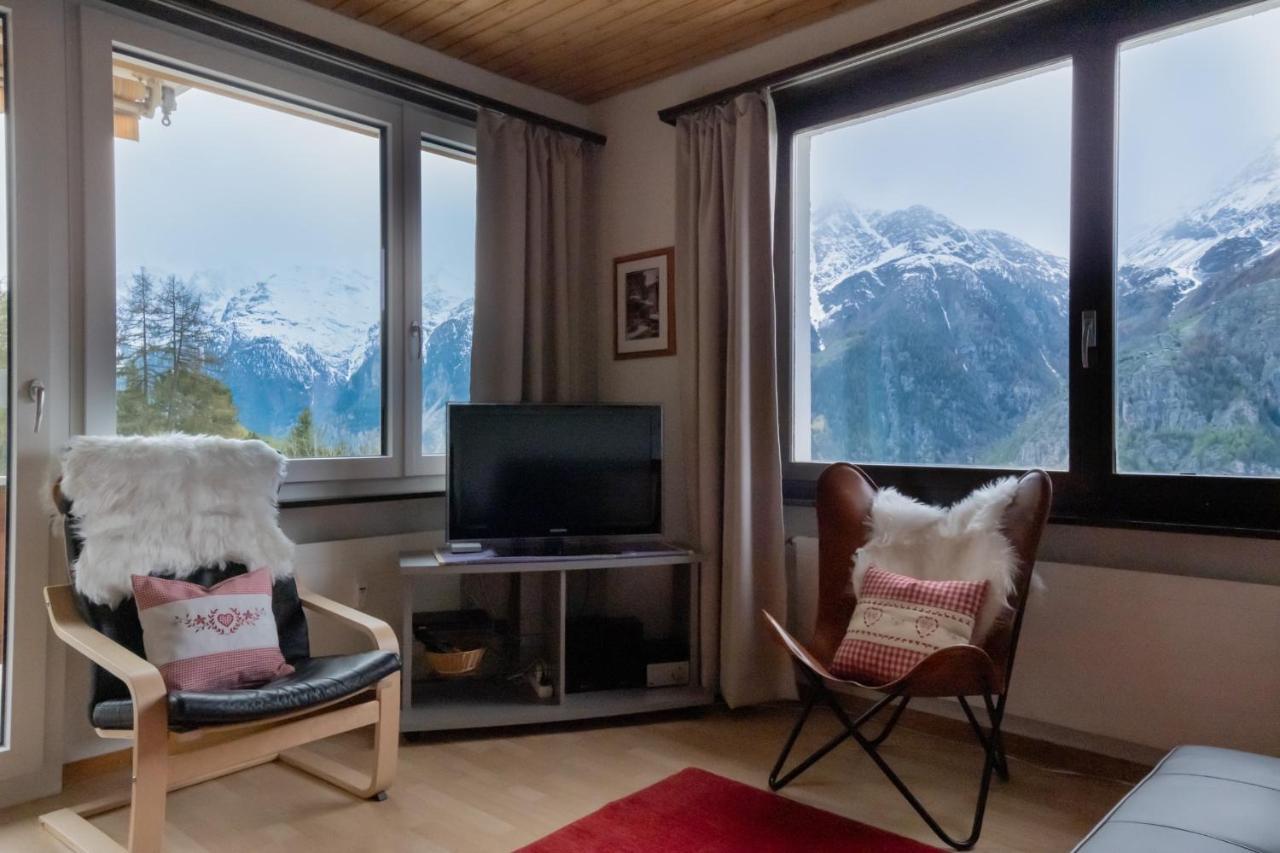 Panorama At Haus Waldheim Nr. 11 Apartment Grachen Luaran gambar